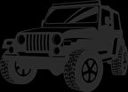 Jeep Sticker 10x10 cmRenkli Sticker