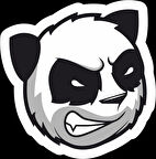 Kızgın Panda Sticker 10x10 cmRenkli Sticker
