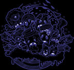 Desenler Sticker 6 10x10 cmRenkli Sticker