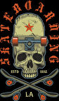 skate sticker 23 10x10 cmRenkli Sticker