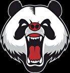 panda kımış sticker 10x10 cmRenkli Sticker