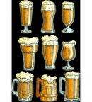 Bira Bardağı Sticker Set-1 9 Parça Telefon, Tablet, Defter, Laptop Sticker