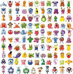 Virüs Sticker Set 60 Parça Telefon, Tablet, Defter, Laptop Sticker