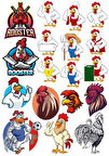 Horoz Sticker Set-6 27 Parça Telefon, Tablet, Defter, Laptop Sticker