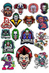 Palyaçolar Sticker Set 17 Parça Telefon, Tablet, Defter, Laptop Sticker