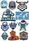 Yeti Sticker Set 15 Parça Telefon, Tablet, Defter, Laptop Sticker