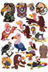 Akbaba Sticker Set 4 15 Parça Telefon, Tablet, Defter, Laptop Sticker