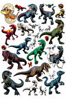 Dinozor Trex Sticker Set 1