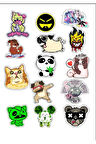 Kedi Köpek Sticker Set
