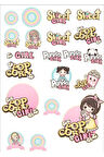 Tatlı Kız Sticker Set