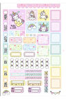 Sevimli Unicornlu Planlayıcı Sticker Set 2