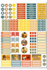 Vintage Planlayıcı Sticker Set