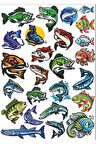 Balıklar Sticker Set 3