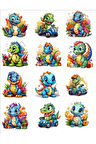 Sevimli Dinozor Sticker Set