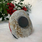 Uretti - Belkıs 8188 - El Yapımı Doğal Taş Yılbaşı Temalı Magnet - 4 x 6 cm