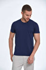 Ezra Basic Erkek Tişört Lacivert