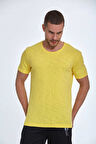 Milan Over Size Erkek Tişört Sarı