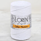 Loren Cotton Macrame Beyaz - R001 - 34366