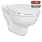 Creavit Selin Asma Klozet (SL320.00) + Tefen Klozet Kapağı (KC2201) 2'li Set