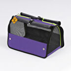 Reyo Brave Paws Flybag Plastik Yırtılmaz Fileli Kedi Ve Köpek Taşıma Çantası Seyahat Çantası Mor
