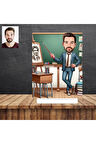 Öğretmen hediye Karikatür Figürü,Sevgiliye Hediye,Doğum Günü Hediyesi