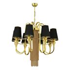 Trendylight Alin 8'Li Abajurlu Avize - Gold