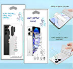 Omix X600 - NANO Ekran Koruyucu MAT Şeffaf  + NANO Arka Kaplama SET Ultra İnce Esnek