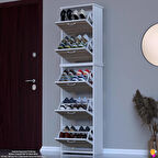 Modilayn VERVE Antre 52x194x26 cm 3 Düşer Kapak 10 Göz Bölmeli Ayakkabılık