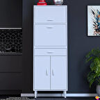 Modilayn OSLO 60x162,4x56 cm 1 çekmece, 3 kapak. Mutfağınıza Özel Ekmeklikli Kiler Dolabı.