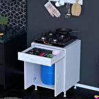 Modilayn DOQU M Set Ocak Altı Dolap 60x88x48 cm Ölçülerinde 2 Kapaklı ve 1 Gözlü Tüp Bölmelidir