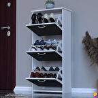 Modilayn WEST Antre 52x116x 26 cm’ lik 3 Düşer Kapak 6 Göz Bölmeli Ayakkabılık