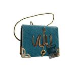 Kadife Kaplı Mini Boy Askılı Kur'an-i Kerim - 054K