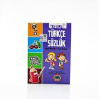 Resimli Türkçe Sözlük Cep Boy, TDK ONAYLI, Renkli, 1. Hamur, Karton Kapak, 10x14cm