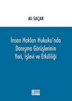 İnsan Hakları Hukuku'nda Danışma Görüşlerinin Yeri, İşlevi ve Etkililiği