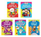 Okul Öncesi Boya Öğren Seti Çıkartmalı-5 Kitap Takım