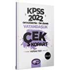 Yediiklim 2022 KPSS Ortaöğretim Ön Lisans Genel Kültür Vatandaşlık Çek Kopart Yaprak Test