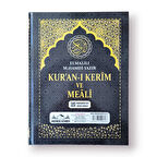 Rahle Boy Kuranı Kerim ve Meali Bilgisayar Hatlı Siyah Renk