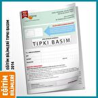 KPSS EĞİTİM BİLİMLERİ 2014 ÖSYM Çıkmış Soru Tıpkı Basım Türkiye Geneli Dijital Çözümlü Kitapçık