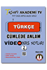 DGS Türkçe Cümlede Anlam Video Ders Notları - 2