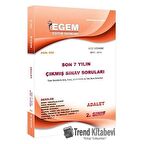 2. Sınıf 3. Yarıyıl Adalet Çıkmış Sınav Soruları (Kod 605)