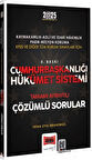 Yargı Yayınları 2025 Cumhurbaşkanlığı Hükümet Sistemi Çözümlü Sorular