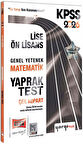 Yargı 2026 KPSS Lise Ön Lisans Genel Yetenek Matematik Çek Kopart Yaprak Test