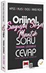 Yargı 2026 KPSS MEB-AGS ALES DGS Sayısal Sözel Mantık Orijinal Soru Cevap Kitabı Çözümlü Yargı Yayınları