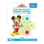 DİSNEY EĞİTSEL MİCKEY VE ÇILGIN YARIŞÇILAR ALIŞTIRMA KİTABIM RENKLER VE ŞEKİLLER