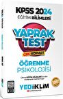 2024 KPSS Eğitim Bilimleri Öğrenme Psikolojisi Çek Kopart Yaprak Test