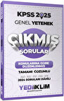 Yediiklim 2025 KPSS Genel Yetenek Konularına Göre Düzenlenmiş Tamamı Çözümlü Çıkmış Sorular