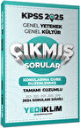 Yediiklim 2025 KPSS Genel Yetenek Genel Kültür Konularına Göre Düzenlenmiş Tamamı Çözümlü Çıkmış Sorular