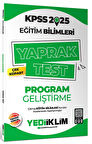 2025 KPSS Eğitim Bilimleri Program Geliştirme Çek Kopart Yaprak Test