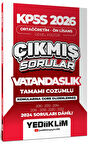 Yediiklim 2026 KPSS Ortaöğretim Ön Lisans Genel Kültür Vatandaşlık Tamamı Çözümlü Çıkmış Sorular (2024 soruları dahil)