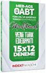 2025 ÖABT MEB AGS Muhtemel Türk Dili Edebiyatı Türkçe Yeni Türk Edebiyatı 15 x 12 Deneme İndeks Akademi